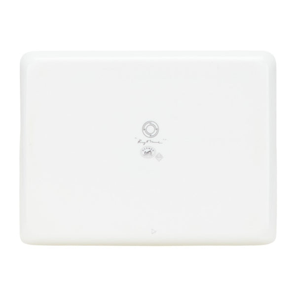 エルメス リズム スクエアプレート 皿 食器 ホワイト グリーン 陶器 レディース HERMES 【中古】