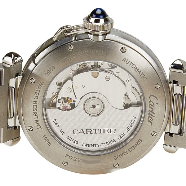 カルティエ パシャ ドゥ カルティエ 腕時計 WSPA0026 自動巻き グレー文字盤 ステンレススチール メンズ CARTIER 【中古】