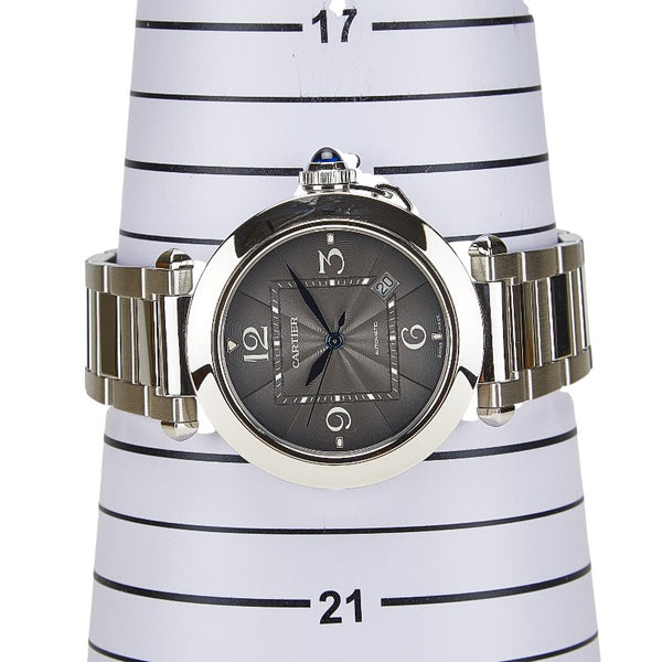 カルティエ パシャ ドゥ カルティエ 腕時計 WSPA0026 自動巻き グレー文字盤 ステンレススチール メンズ CARTIER 【中古】