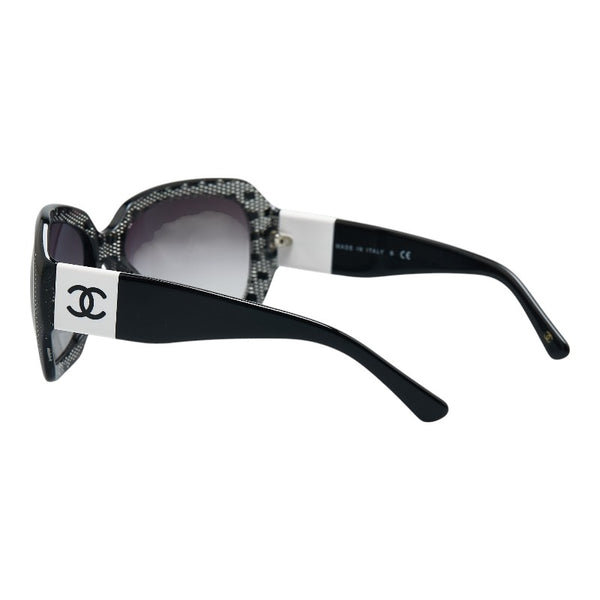 シャネル ココマーク サングラス 5146-A ブラック プラスチック レディース CHANEL 【中古】