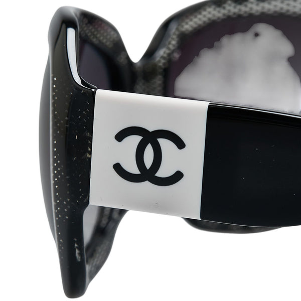 シャネル ココマーク サングラス 5146-A ブラック プラスチック レディース CHANEL 【中古】