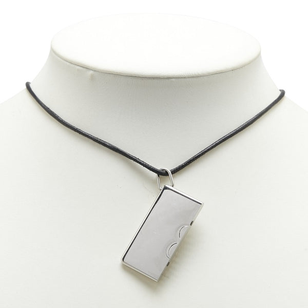 エルメス symbole シンボル ペンダント 2点セット シルバー メタル レザー レディース HERMES 【中古】