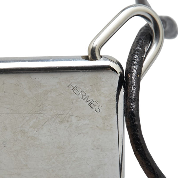 エルメス symbole シンボル ペンダント 2点セット シルバー メタル レザー レディース HERMES 【中古】