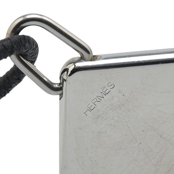 エルメス symbole シンボル ペンダント 2点セット シルバー メタル レザー レディース HERMES 【中古】