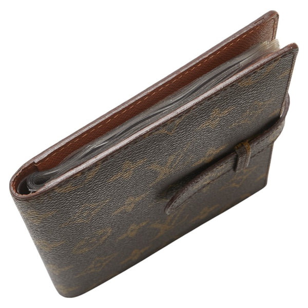 ルイ ヴィトン モノグラム ポシェット フォト 手帳カバー フォトケース M58817 ブラウン PVC レザー レディース LOUIS VUITTON 【中古】