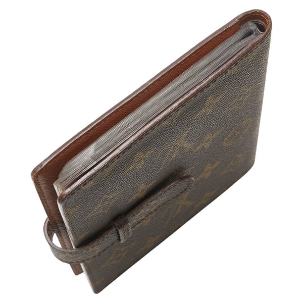 ルイ ヴィトン モノグラム ポシェット フォト 手帳カバー フォトケース M58817 ブラウン PVC レザー レディース LOUIS VUITTON 【中古】