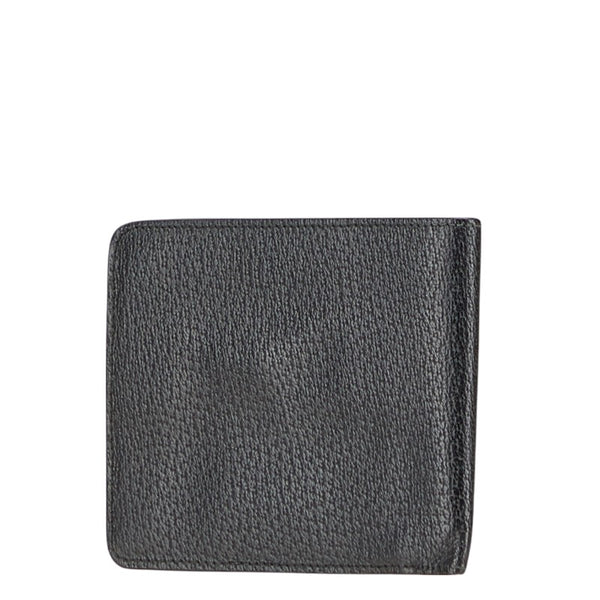 サルヴァトーレフェラガモ ガンチーニ 二つ折り財布 ブラック レザー メンズ Salvatore Ferragamo 【中古】