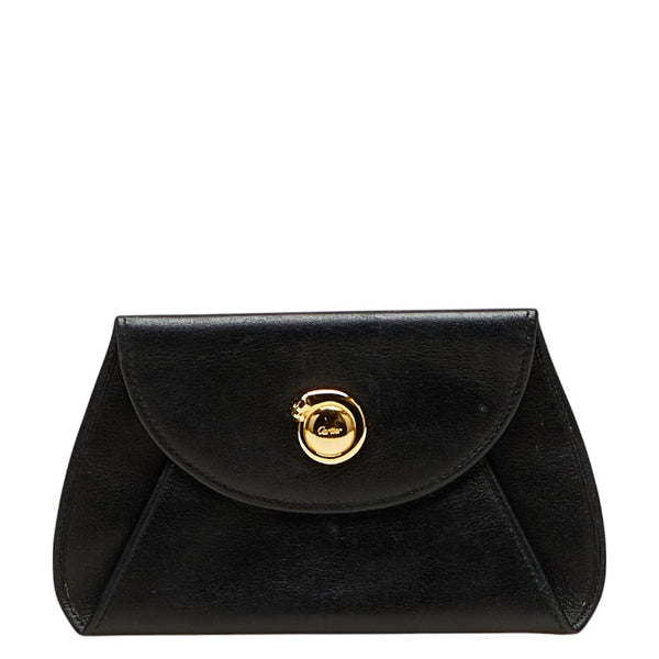 カルティエ パンテール コインケース 小銭入れ ブラック レザー レディース CARTIER 【中古】