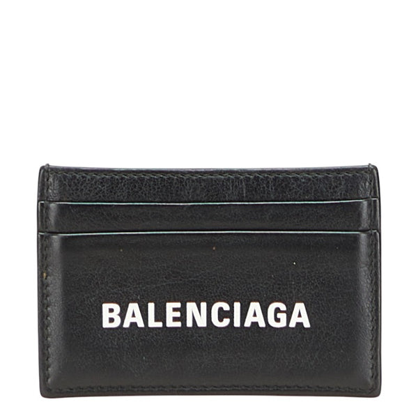 バレンシアガ エブリデイ カードケース 505054 ブラック レザー レディース BALENCIAGA 【中古】