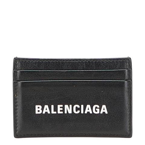 バレンシアガ エブリデイ カードケース 505054 ブラック レザー レディース BALENCIAGA 【中古】