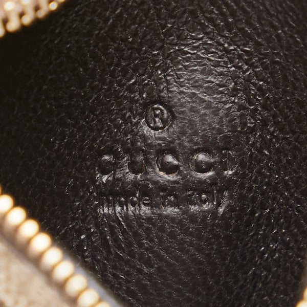 グッチ GGスプリーム スター 星 コインケース チャーム キーホルダー ベージュ ピンク PVC レザー レディース GUCCI 【中古】