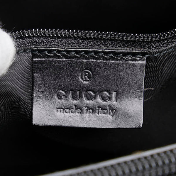 グッチ バンブー ハンドバッグ 002 1010 ブラック ナイロン レディース GUCCI 【中古】