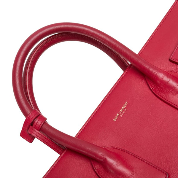 サンローラン ロゴ ショルダーバッグ ハンドバッグ 2WAY ピンク レザー レディース SAINT LAURENT 【中古】