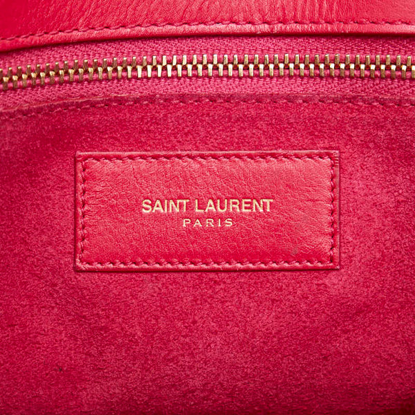 サンローラン ロゴ ショルダーバッグ ハンドバッグ 2WAY ピンク レザー レディース SAINT LAURENT 【中古】