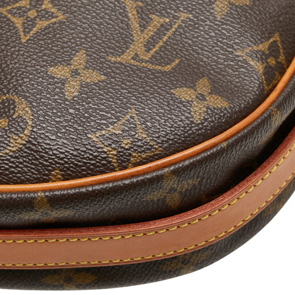 ルイ ヴィトン モノグラム ジュヌフィーユMM 斜め掛け ショルダーバッグ M51226 ブラウン PVC レザー レディース LOUIS VUITTON 【中古】