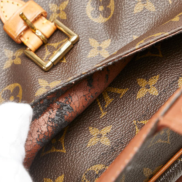 ルイ ヴィトン モノグラム ジュヌフィーユMM 斜め掛け ショルダーバッグ M51226 ブラウン PVC レザー レディース LOUIS VUITTON 【中古】