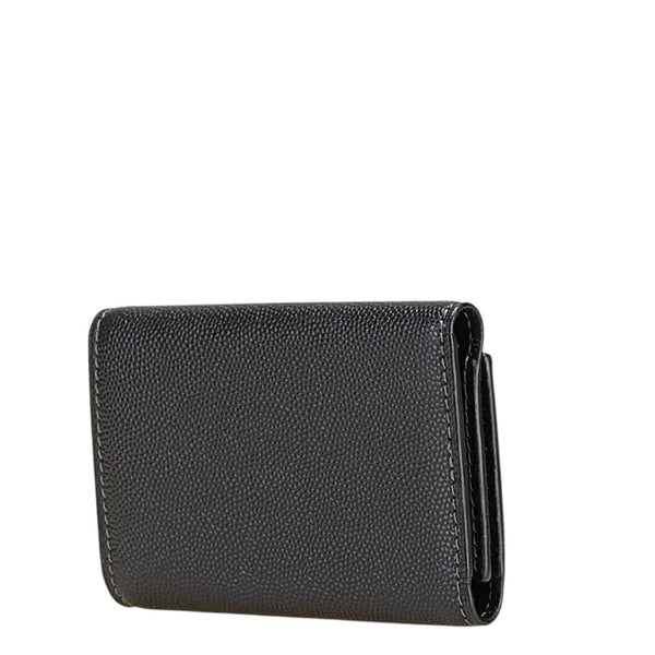 カルティエ ロゴプレート キーケース 6連 ブラック レザー メンズ CARTIER 【中古】