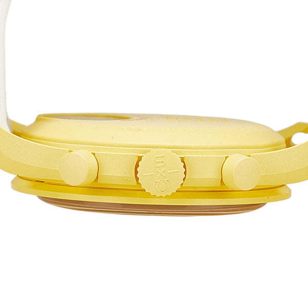 オメガ × スウォッチ SWATCH ミッション トゥ ザ サン 腕時計 S033J100 クオーツ ゴールド文字盤 ナイロン バイオセラミック メンズ OMEGA 【中古】