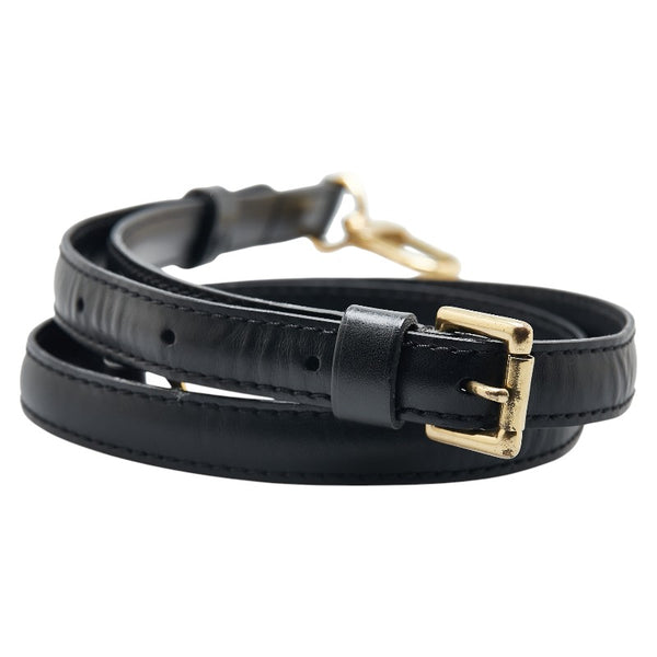ルイ ヴィトン ショルダーストラップ ブラック レザー レディース LOUIS VUITTON 【中古】