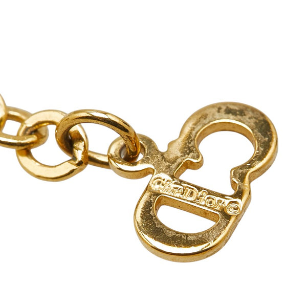 ディオール CDロゴ ネックレス ゴールド メッキ レディース Dior 【中古】