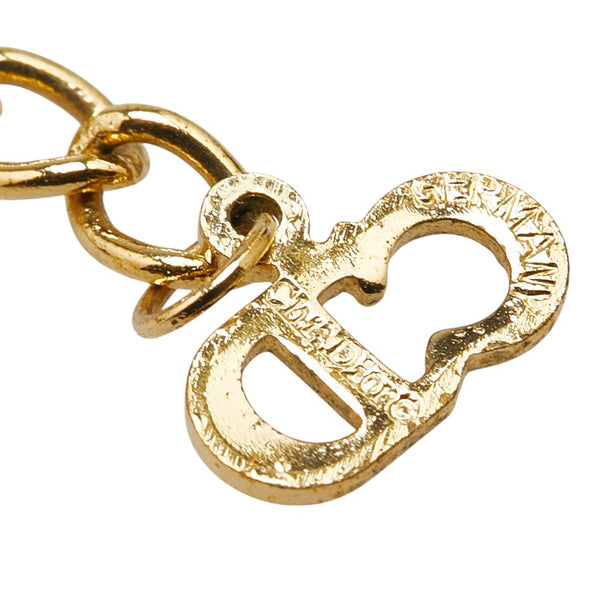 ディオール ハート ビジュー ネックレス ゴールド メッキ レディース Dior 【中古】