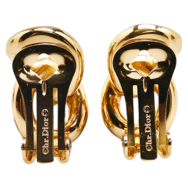 ディオール イヤリング ゴールド メッキ ラインストーン レディース Dior 【中古】