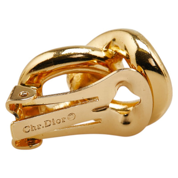 ディオール イヤリング ゴールド メッキ ラインストーン レディース Dior 【中古】