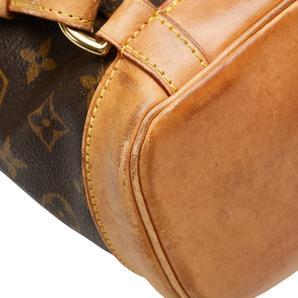 ルイ ヴィトン モノグラム モンスリPM リュック バックパック M51137 ブラウン PVC レザー レディース LOUIS VUITTON 【中古】