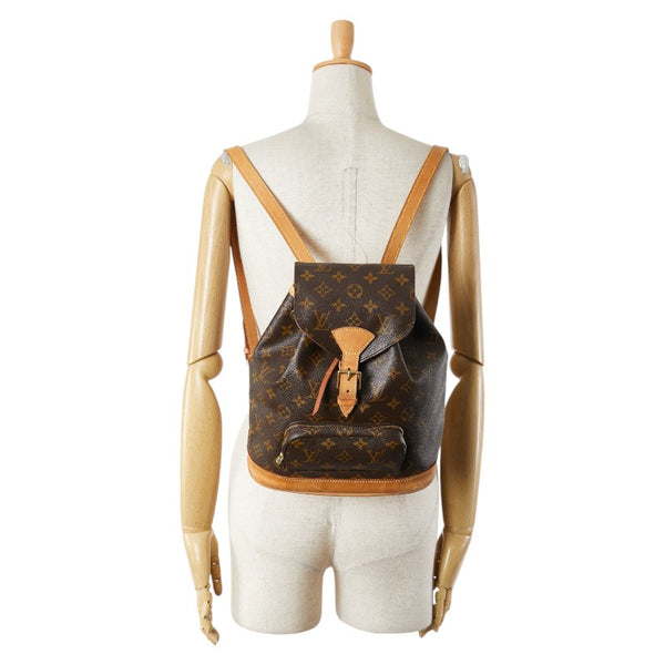 ルイ ヴィトン モノグラム モンスリPM リュック バックパック M51137 ブラウン PVC レザー レディース LOUIS VUITTON 【中古】