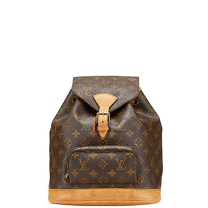 ルイ ヴィトン モノグラム モンスリPM リュック バックパック M51137 ブラウン PVC レザー レディース LOUIS VUITTON 【中古】