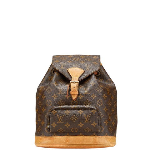 ルイ ヴィトン モノグラム モンスリPM リュック バックパック M51137 ブラウン PVC レザー レディース LOUIS VUITTON 【中古】