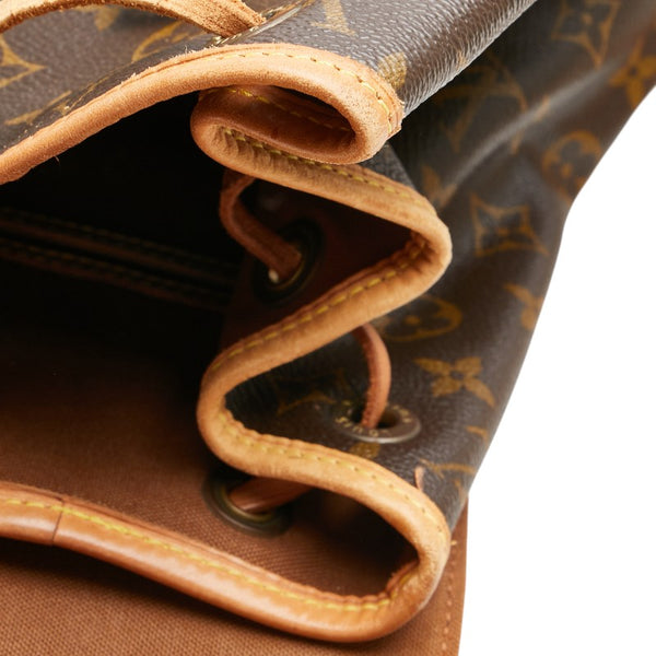 ルイ ヴィトン モノグラム モンスリPM リュック バックパック M51137 ブラウン PVC レザー レディース LOUIS VUITTON 【中古】