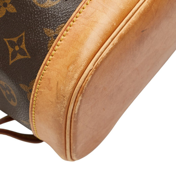 ルイ ヴィトン モノグラム モンスリPM リュック バックパック M51137 ブラウン PVC レザー レディース LOUIS VUITTON 【中古】