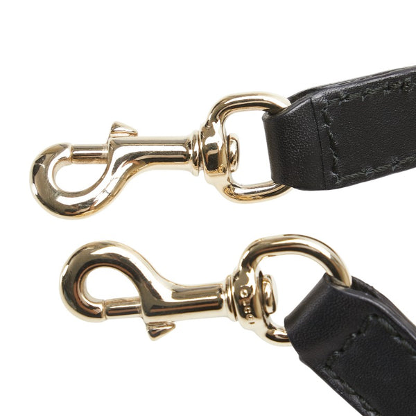グッチ ショルダーストラップ ブラック レザー レディース GUCCI 【中古】