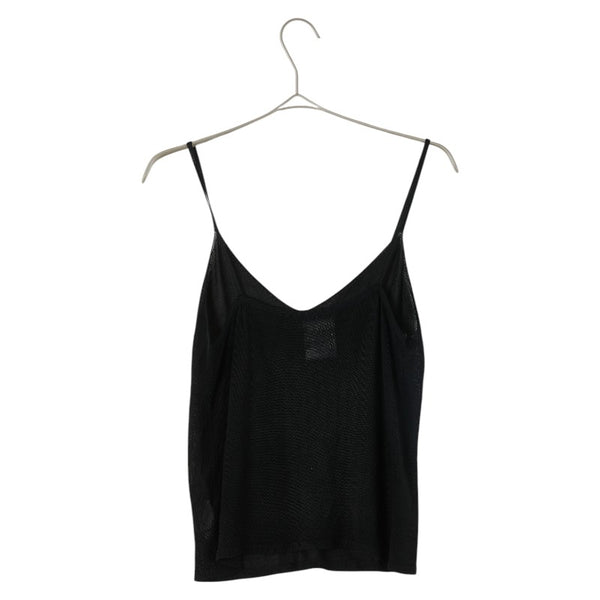シャネル キャミソール トップス サイズ:38 ブラック レーヨン レディース CHANEL 【中古】
