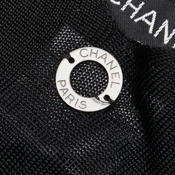 シャネル キャミソール トップス サイズ:38 ブラック レーヨン レディース CHANEL 【中古】