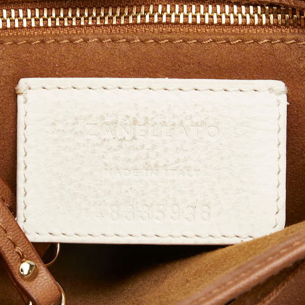 ザネラート ポスティーナ ショルダーバッグ ハンドバッグ 2WAY ブラウン レザー レディース ZANELLATO 【中古】