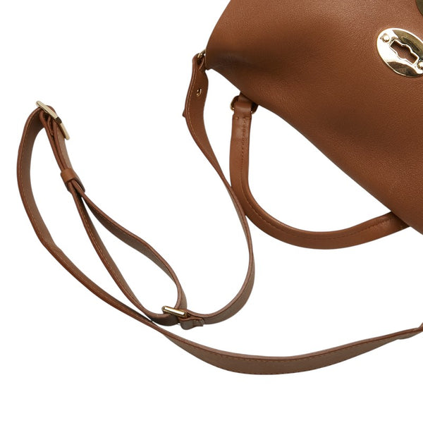 ザネラート ポスティーナ ショルダーバッグ ハンドバッグ 2WAY ブラウン レザー レディース ZANELLATO 【中古】