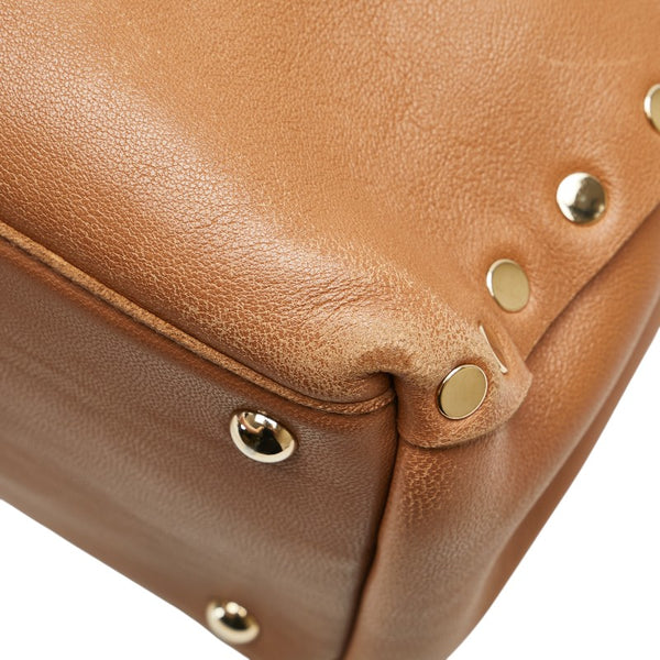 ザネラート ポスティーナ ショルダーバッグ ハンドバッグ 2WAY ブラウン レザー レディース ZANELLATO 【中古】