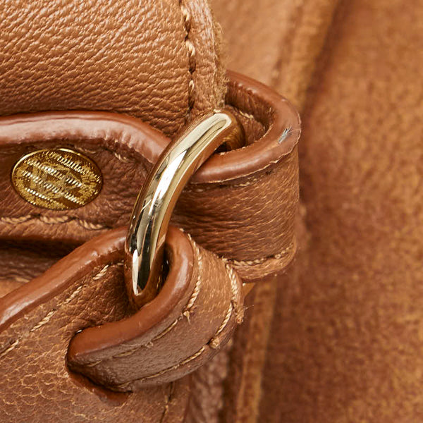 ザネラート ポスティーナ ショルダーバッグ ハンドバッグ 2WAY ブラウン レザー レディース ZANELLATO 【中古】