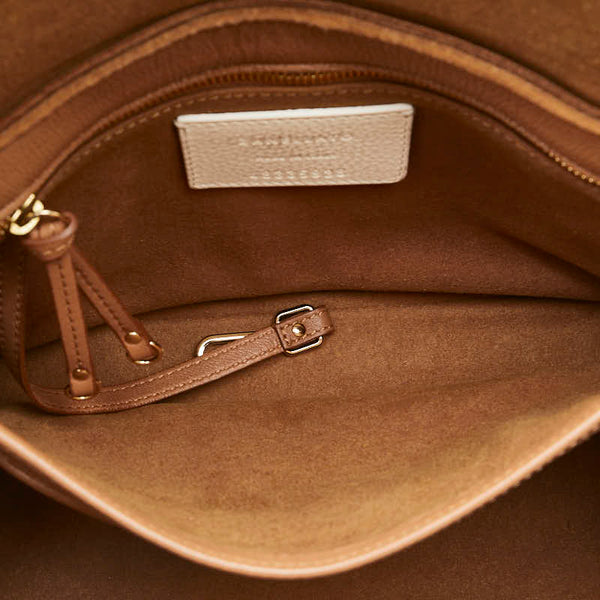 ザネラート ポスティーナ ショルダーバッグ ハンドバッグ 2WAY ブラウン レザー レディース ZANELLATO 【中古】