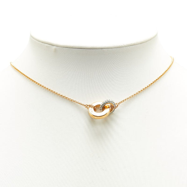 スワロフスキー ラインストーン ネックレス ゴールド メッキ レディース SWAROVSKI 【中古】