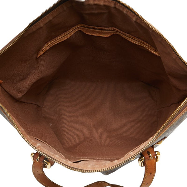 ルイ ヴィトン モノグラム パレルモGM トートバッグ ショルダーバッグ M40146 ブラウン PVC レザー レディース LOUIS VUITTON 【中古】
