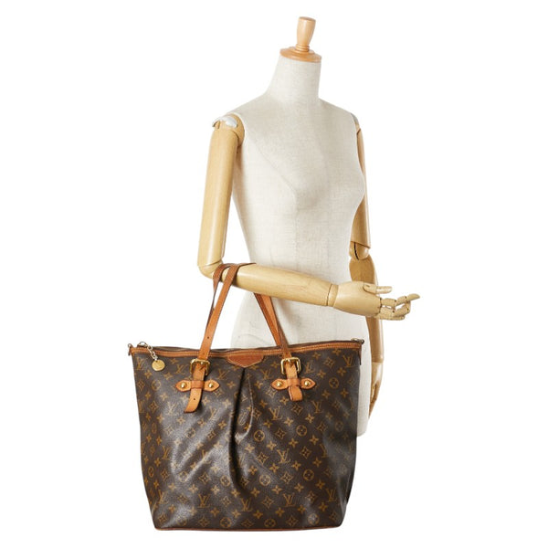 ルイ ヴィトン モノグラム パレルモGM トートバッグ ショルダーバッグ M40146 ブラウン PVC レザー レディース LOUIS VUITTON 【中古】
