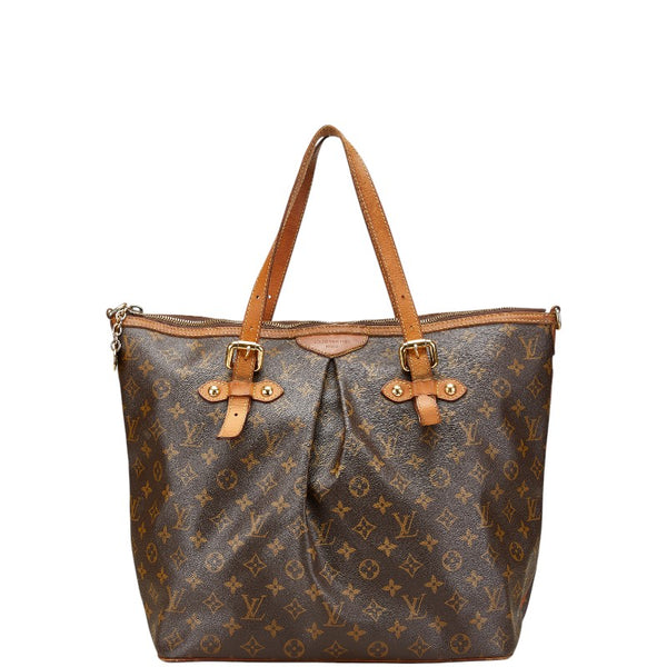 ルイ ヴィトン モノグラム パレルモGM トートバッグ ショルダーバッグ M40146 ブラウン PVC レザー レディース LOUIS VUITTON 【中古】
