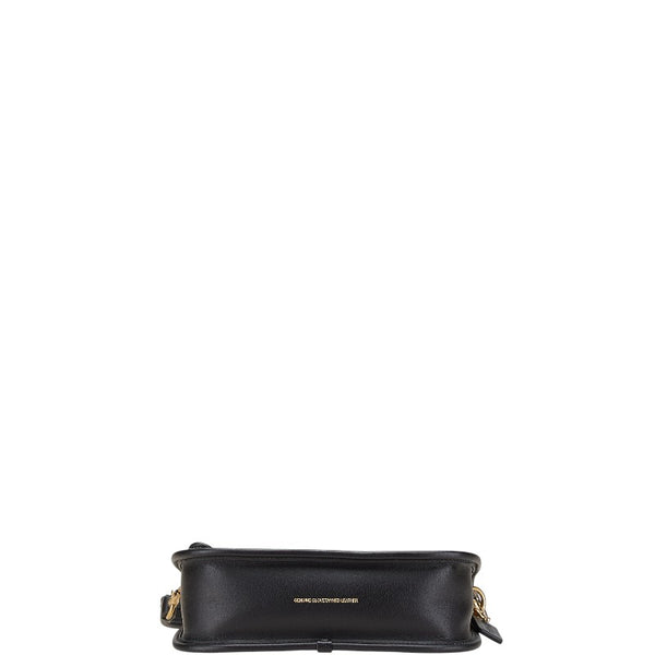 コーチ スウィンガー20 ハンドバッグ ワンショルダーバッグ ブラック レザー レディース COACH 【中古】