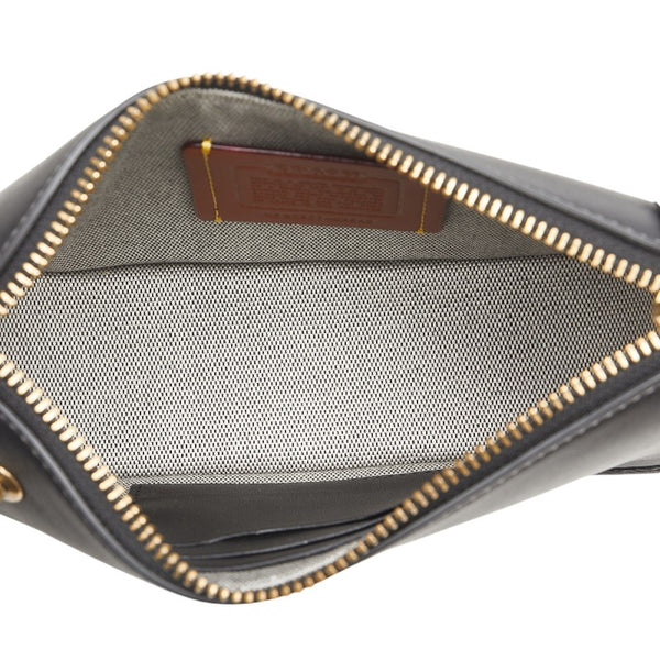 コーチ スウィンガー20 ハンドバッグ ワンショルダーバッグ ブラック レザー レディース COACH 【中古】