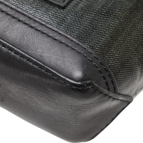 マークジェイコブス ポーチ カーキ ブラック PVC レザー レディース MARC JACOBS 【中古】