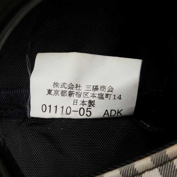 バーバリー ノバチェック ハンドバッグ ベージュ ブラック レッド ナイロン レザー レディース BURBERRY 【中古】
