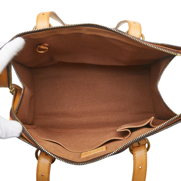 ルイ ヴィトン モノグラム ポパンクール オ ショルダーバッグ トートバッグ M40007 ブラウン PVC レザー レディース LOUIS VUITTON 【中古】